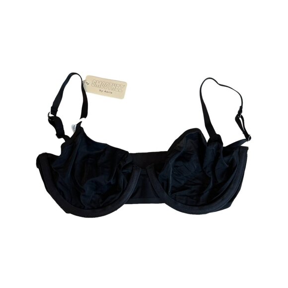 Smoothez Aerie Mesh Unlined Bra True Black Size 36D NWT - Picture 3 of 7